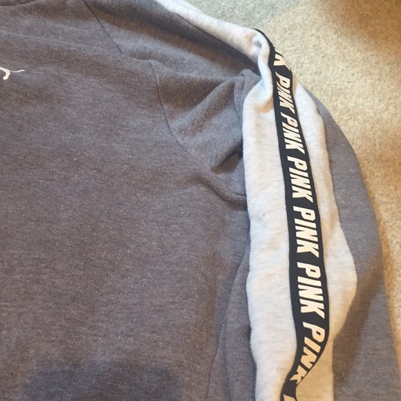 PINK gray half zip - Picture 2 of 4